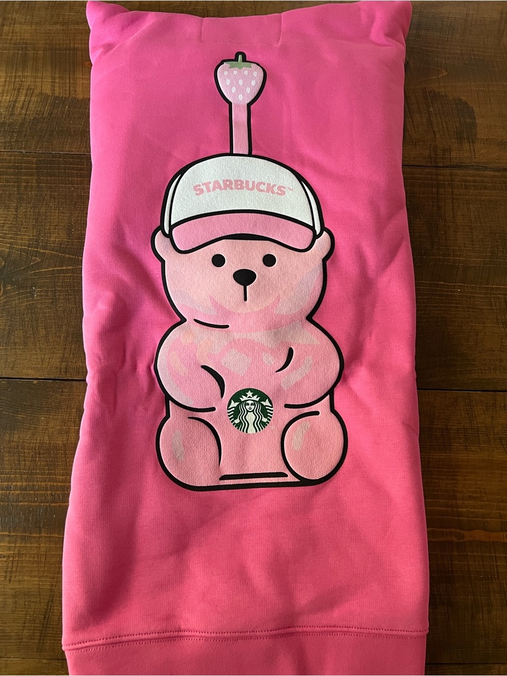Limited Edition Starbucks Unisex Medium Pink Drink Gummy Bear Hoodie